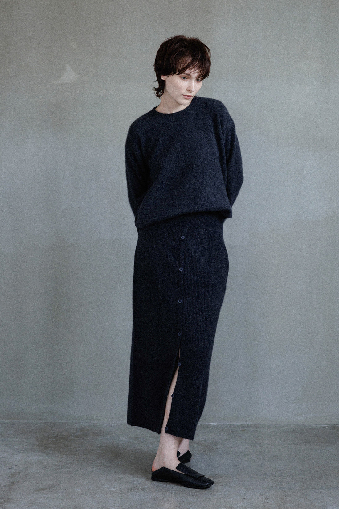 Pull en laine à boutons latéraux - CT Plage