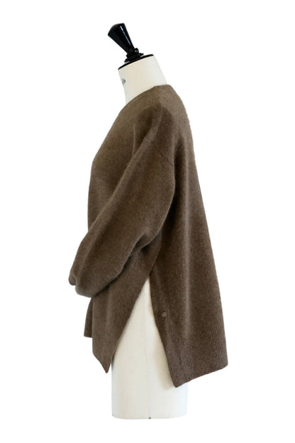 Pull en laine à boutons latéraux - CT Plage