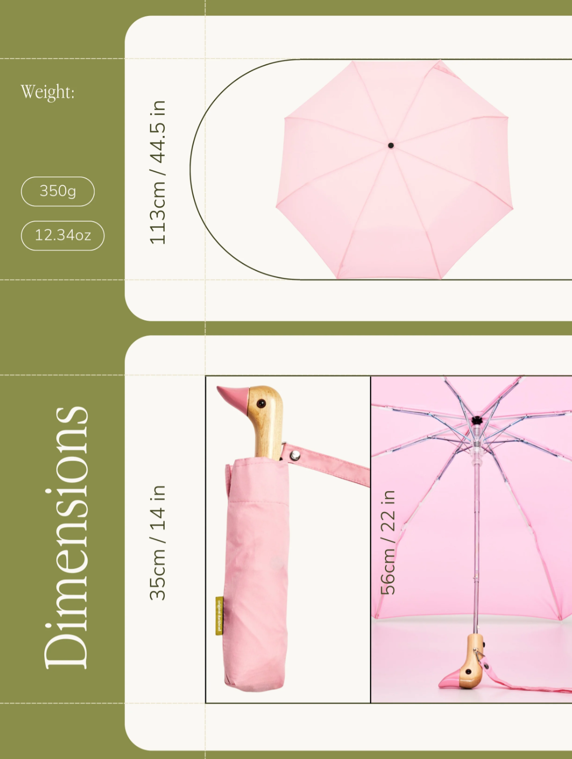 Parapluie rose - Original Duckhead