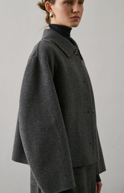 Manteau Gyoda Gris Chiné - Soeur
