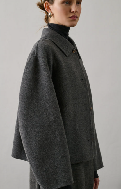 Manteau Gyoda Gris Chiné - Soeur