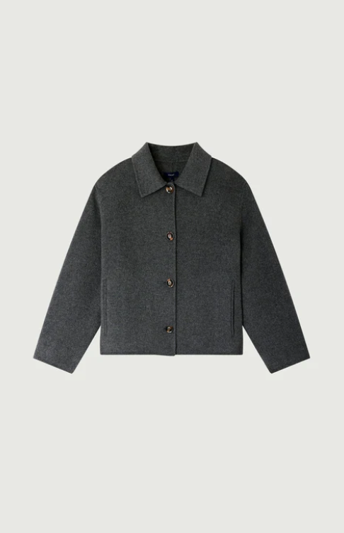 Manteau Gyoda Gris Chiné - Soeur
