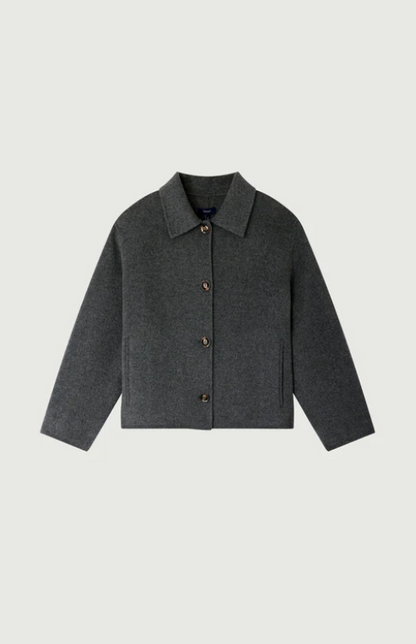 Manteau Gyoda Gris Chiné - Soeur