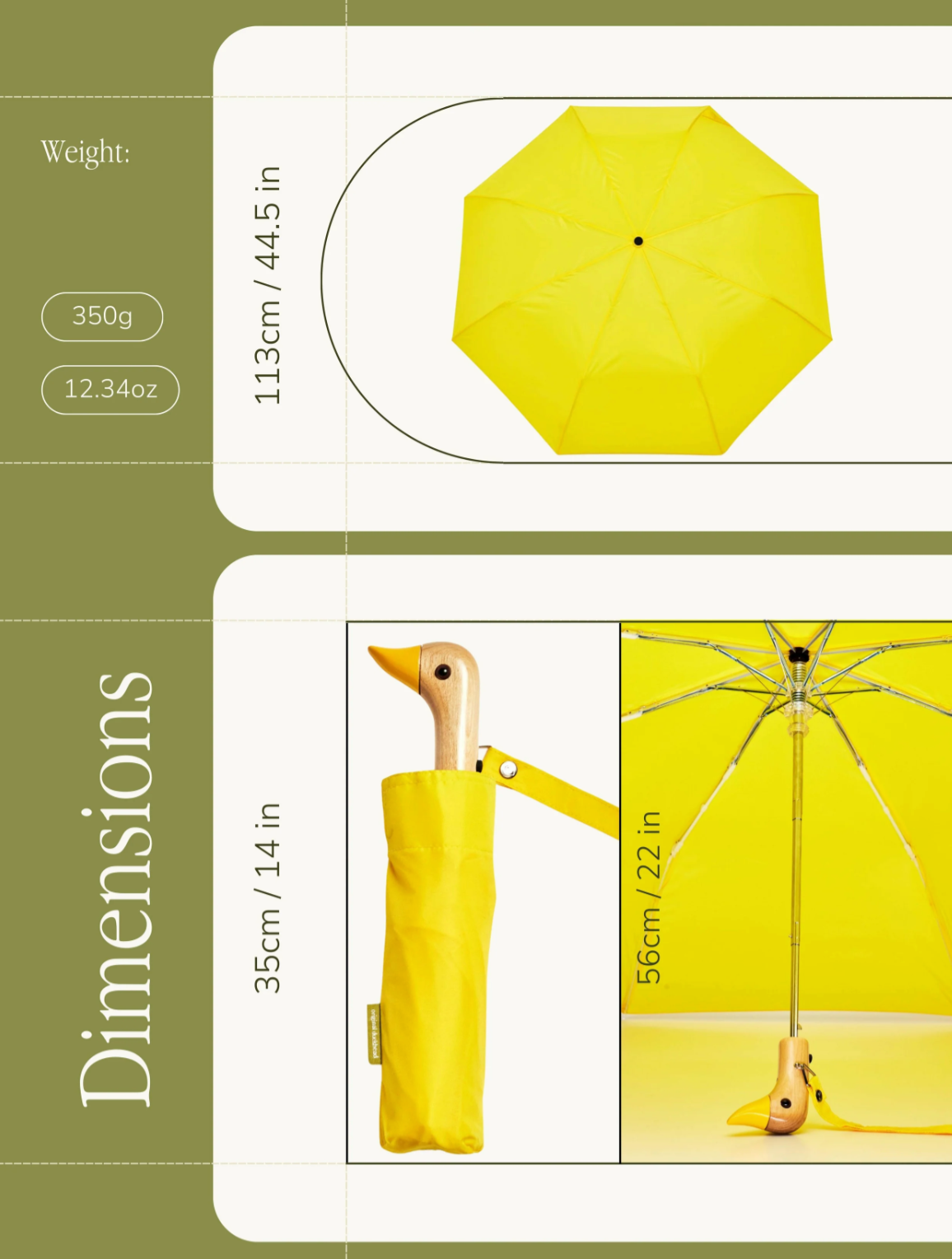 Parapluie jaune - Original Duckhead