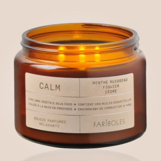 Bougie calm 400g - Fariboles