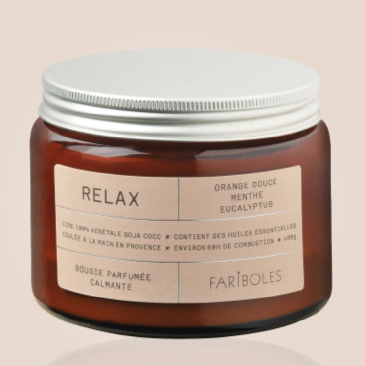 Bougie relax 400g - Fariboles