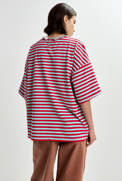 Joste Striped T-Shirt Strass - Essentiel Antwerp