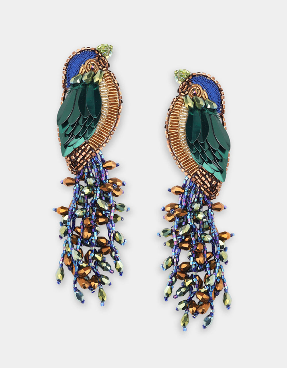 Boucles d'oreilles Kingfisher - Olivia Dar