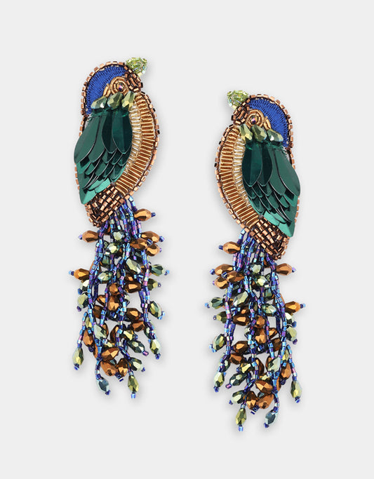 Boucles d'oreilles Kingfisher - Olivia Dar