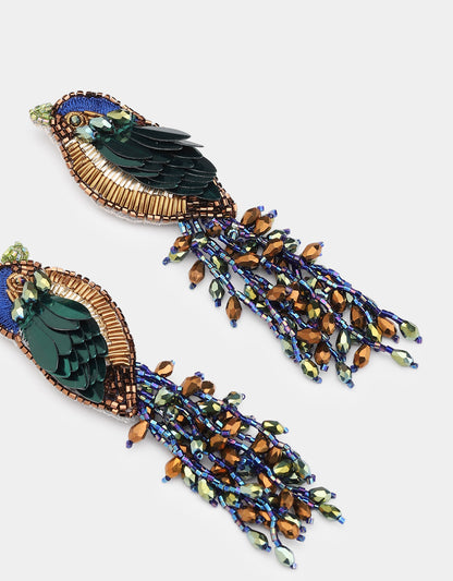 Boucles d'oreilles Kingfisher - Olivia Dar