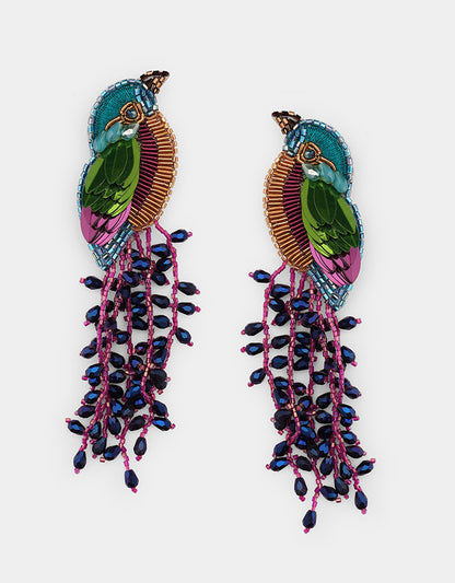 Boucles d'oreilles Kingfisher - Olivia Dar