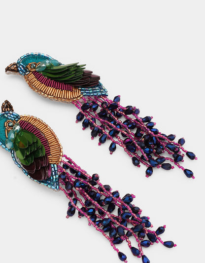 Boucles d'oreilles Kingfisher - Olivia Dar