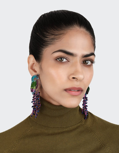 Boucles d'oreilles Kingfisher - Olivia Dar