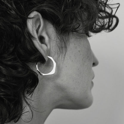 Petites Boucles d'oreilles Créoles Dune - Nadja Carlotti