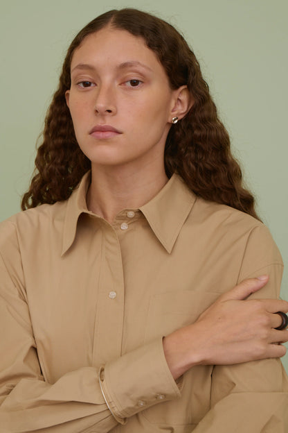 Boucle d'oreille ligne intemporelle - Soeur