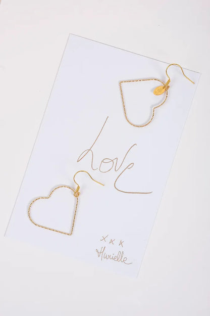 Boucles d'oreilles Love asymétriques - Murielle Perrotti
