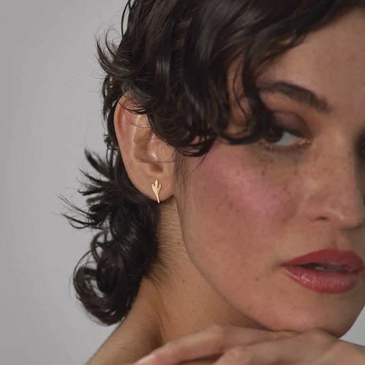 Boucles d'oreilles Puces Fenouil - Nadja Carlotti