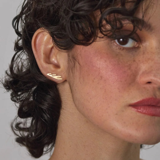 Boucles d'oreilles Puces Embruns - Nadja Carlotti
