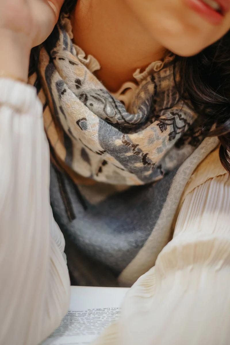 Foulard Sous le Ciel de Paris Laine - Petrusse