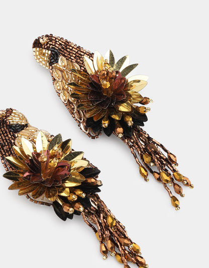 Boucles d'oreilles Parrot - Olivia Dar
