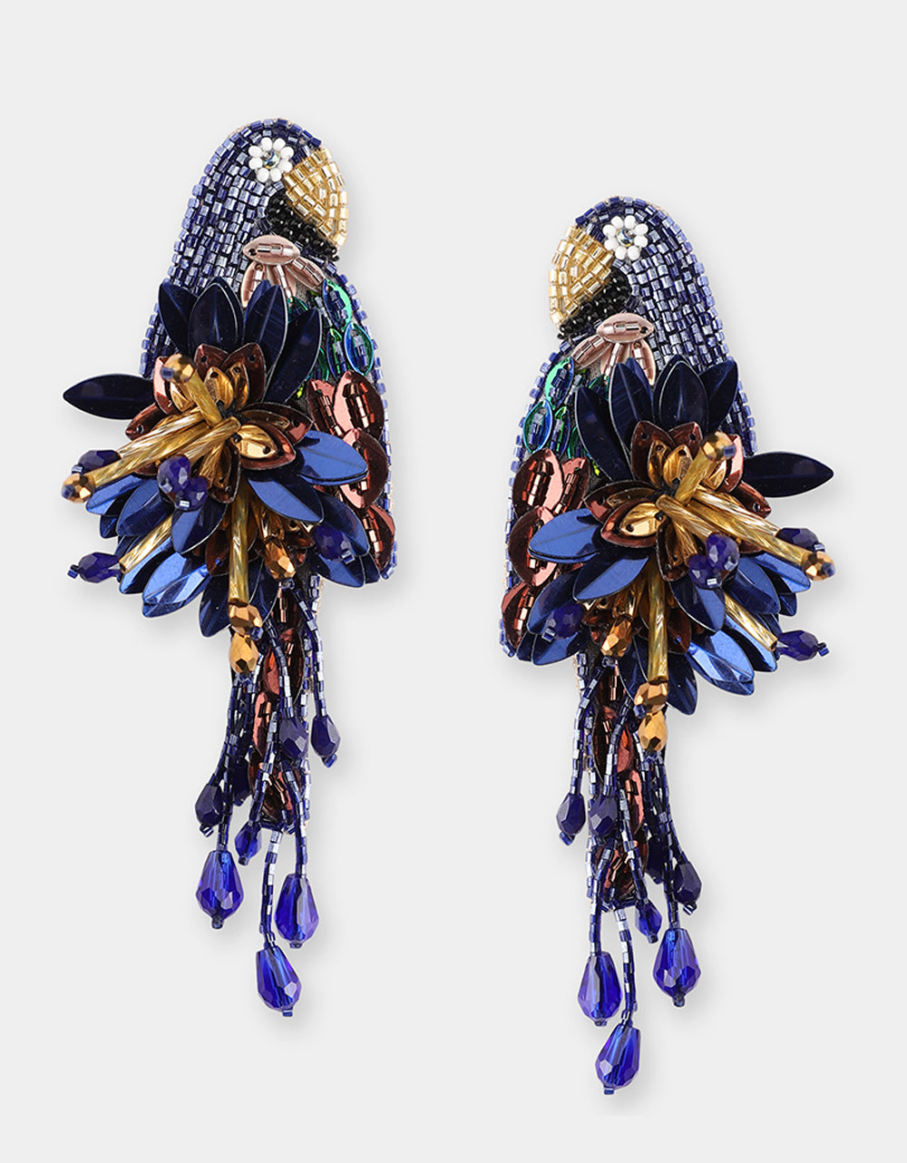 Boucles d'oreilles Parrot - Olivia Dar