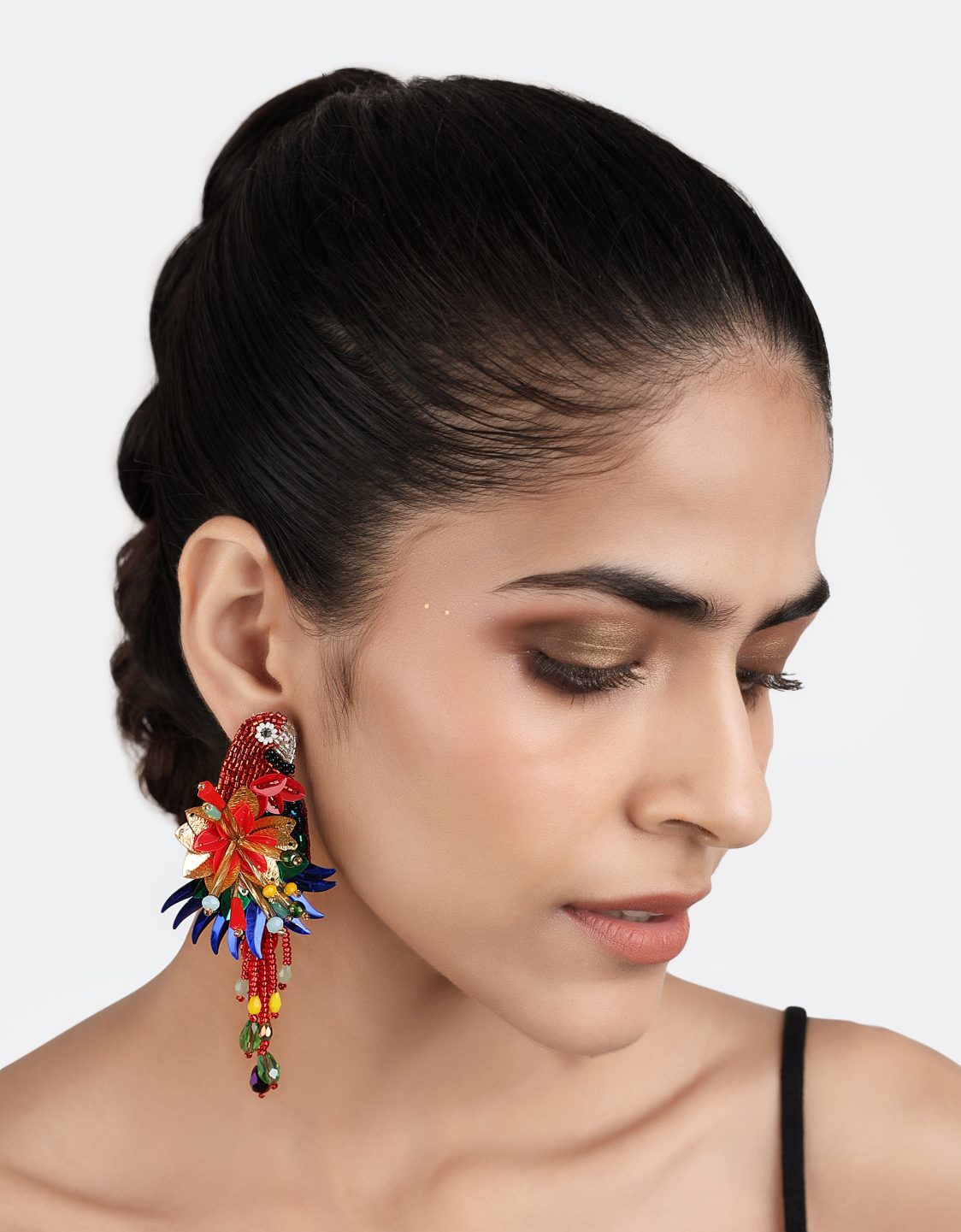Boucles d'oreilles Parrot - Olivia Dar