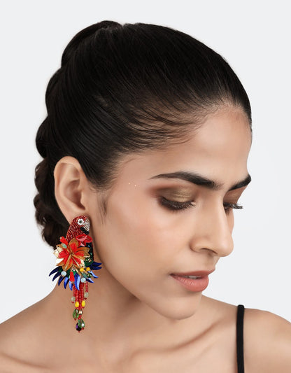 Boucles d'oreilles Parrot - Olivia Dar