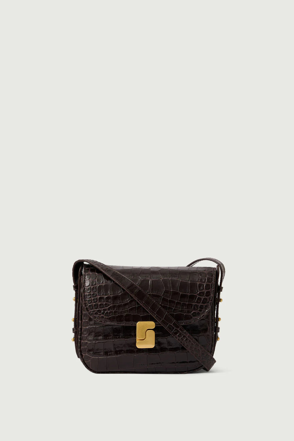 Sac Bellissima Mini Marron Foncé Croco - Soeur