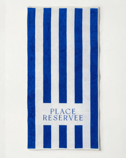 Grand drap de plage - Place réservée