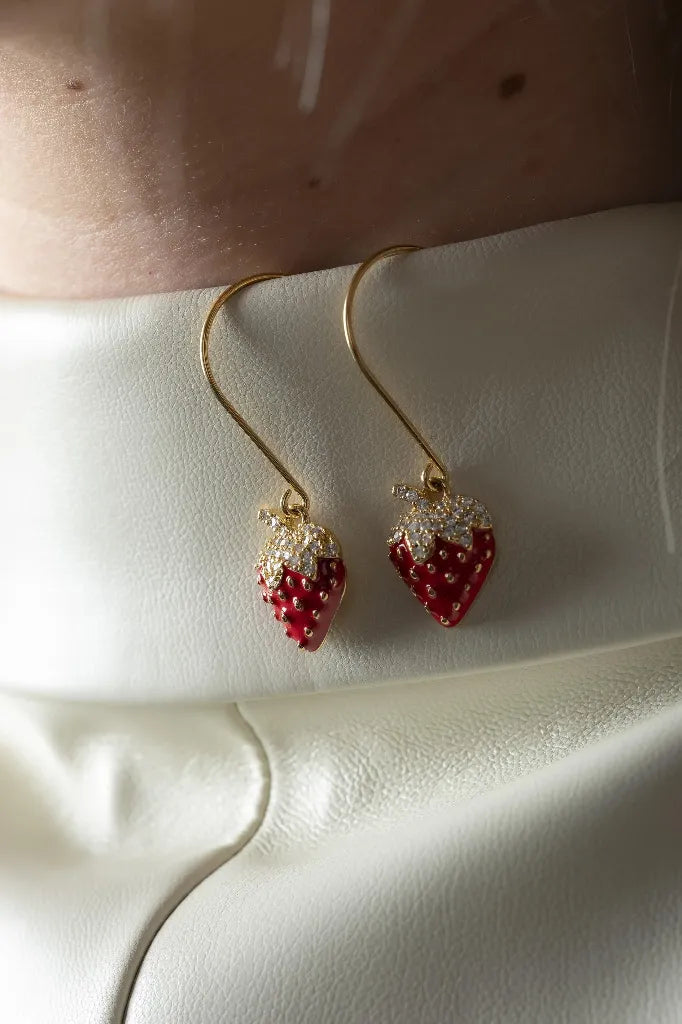 Boucles d'oreilles Sweet Fraise - Murielle Perrotti