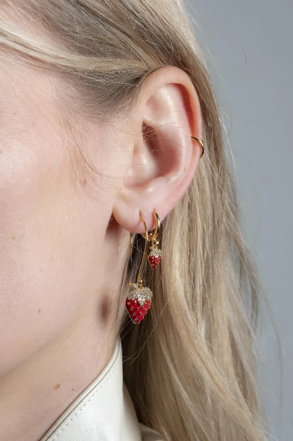 Boucles d'oreilles Sweet Fraise - Murielle Perrotti