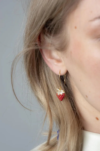 Boucles d'oreilles Sweet Fraise - Murielle Perrotti