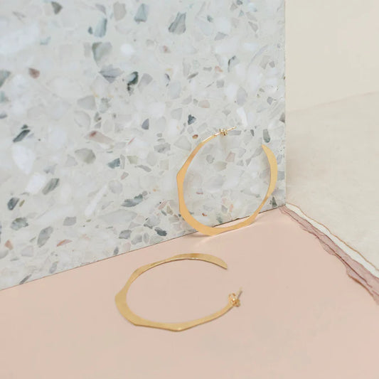 Boucles d'oreilles Créoles Dune - Nadja Carlotti