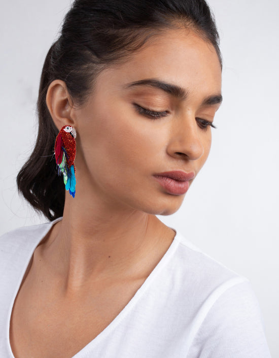 Boucles d'oreilles Ara - Olivia Dar