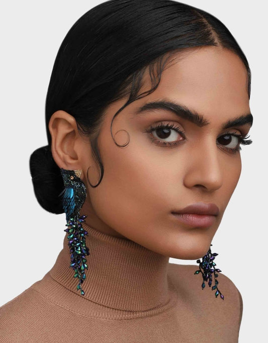 Boucles d'oreilles Cardinal - Olivia Dar