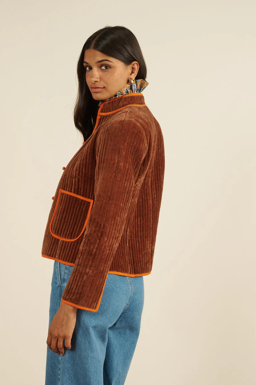 Veste Fittonia Marron - Maria de la Orden