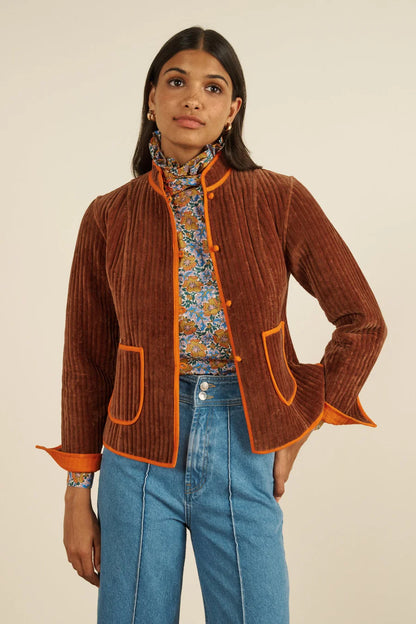Veste Fittonia Marron - Maria de la Orden