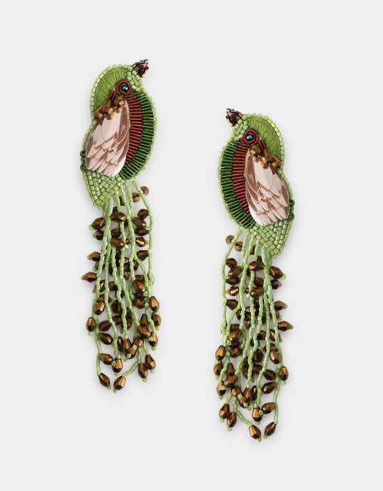 Boucles d'oreilles Kingfisher - Olivia Dar