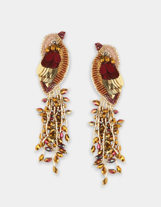 Boucles d'oreilles Kingfisher - Olivia Dar