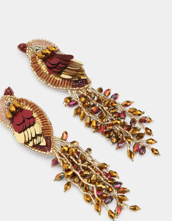 Boucles d'oreilles Kingfisher - Olivia Dar