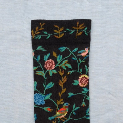 Toile de Jouy Livre Fleurs et Oiseaux - Bonne Maison