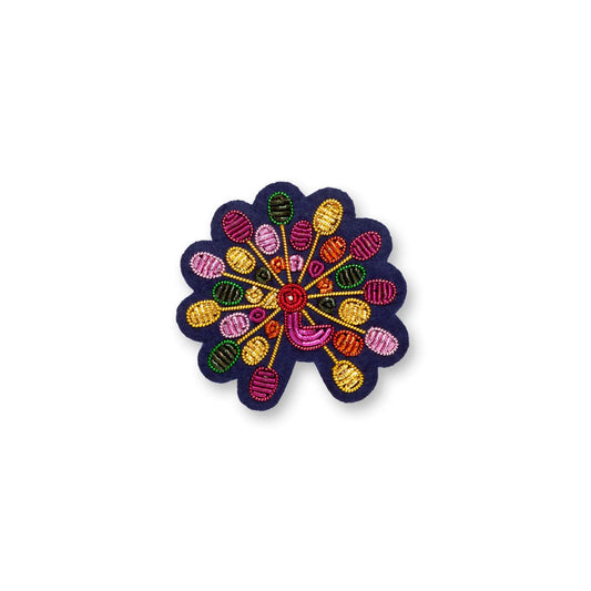 Broche Multico-Paon - Macon & Lesquoy