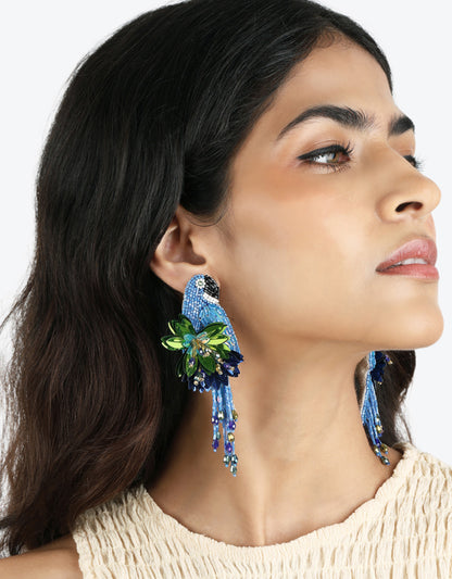 Boucles d'oreilles Parrot - Olivia Dar