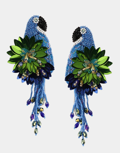 Boucles d'oreilles Parrot - Olivia Dar