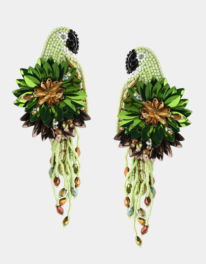 Boucles d'oreilles Parrot - Olivia Dar