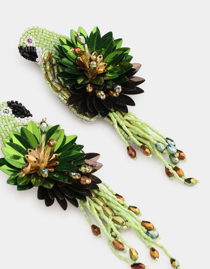 Boucles d'oreilles Parrot - Olivia Dar