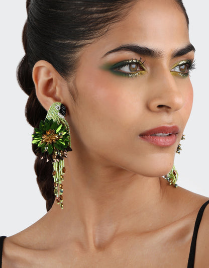 Boucles d'oreilles Parrot - Olivia Dar