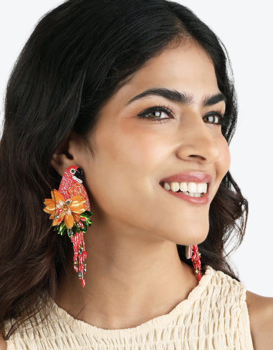 Boucles d'oreilles Parrot - Olivia Dar