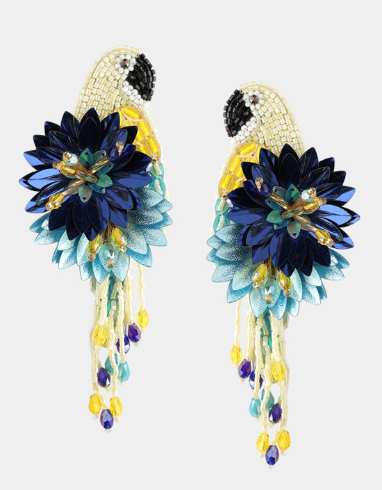 Boucles d'oreilles Parrot - Olivia Dar