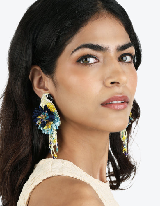 Boucles d'oreilles Parrot - Olivia Dar